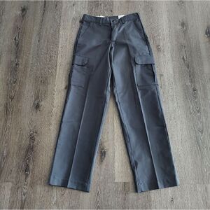 Red Kap Mens Work Cargo Pants 30x33 Gray Polyester/Cotton Blend Durable